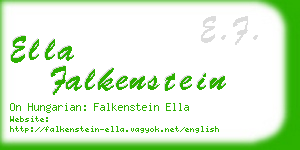 ella falkenstein business card